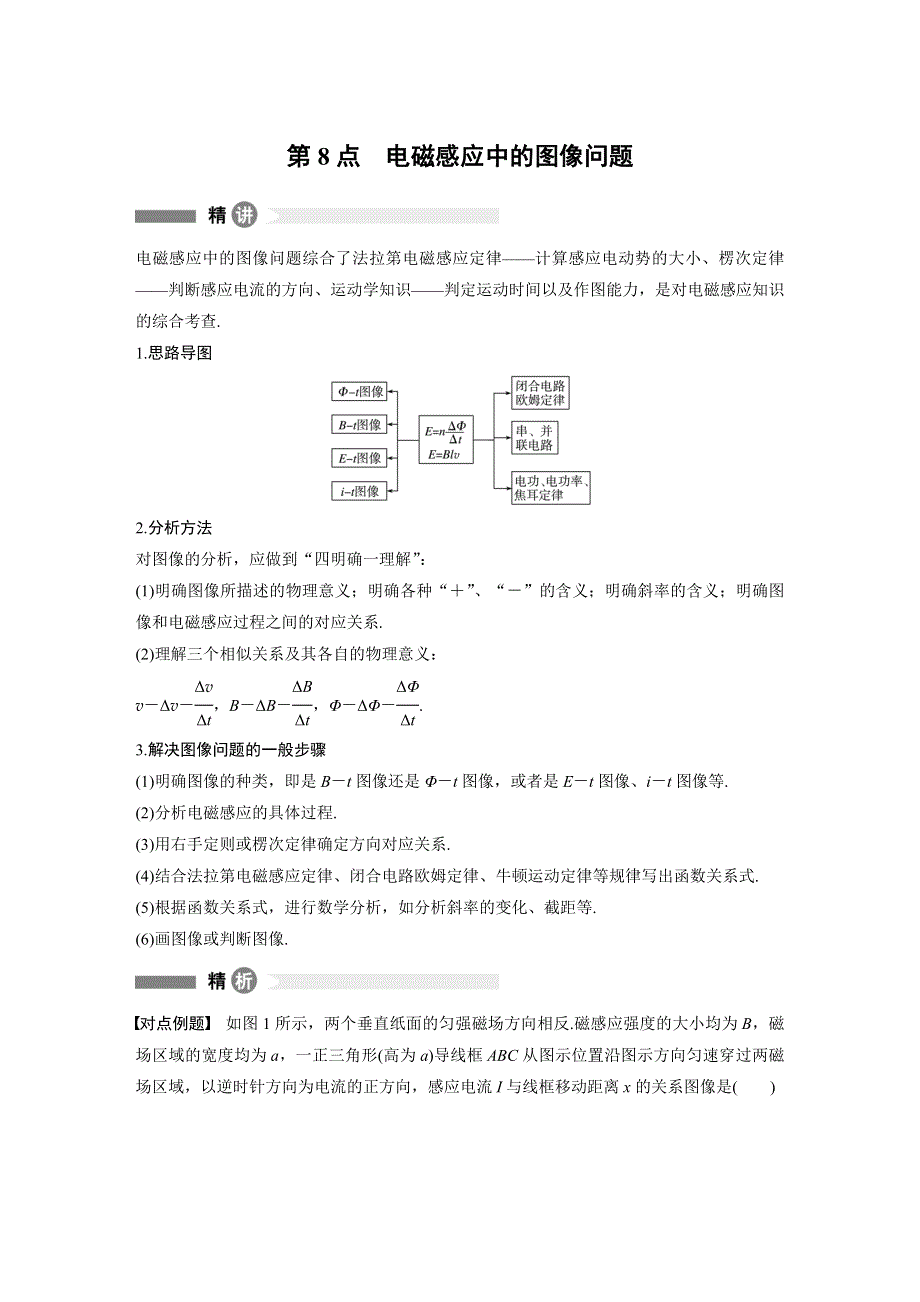 2018-2019版物理新导学笔记选修3-2教科通用版讲义：模块要点回眸 第8点 WORD版含答案.docx_第1页