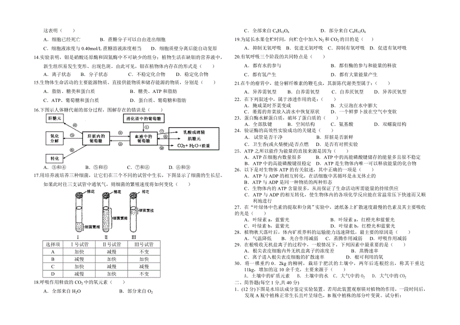 万杰学校高二生物12月考试题.doc_第2页