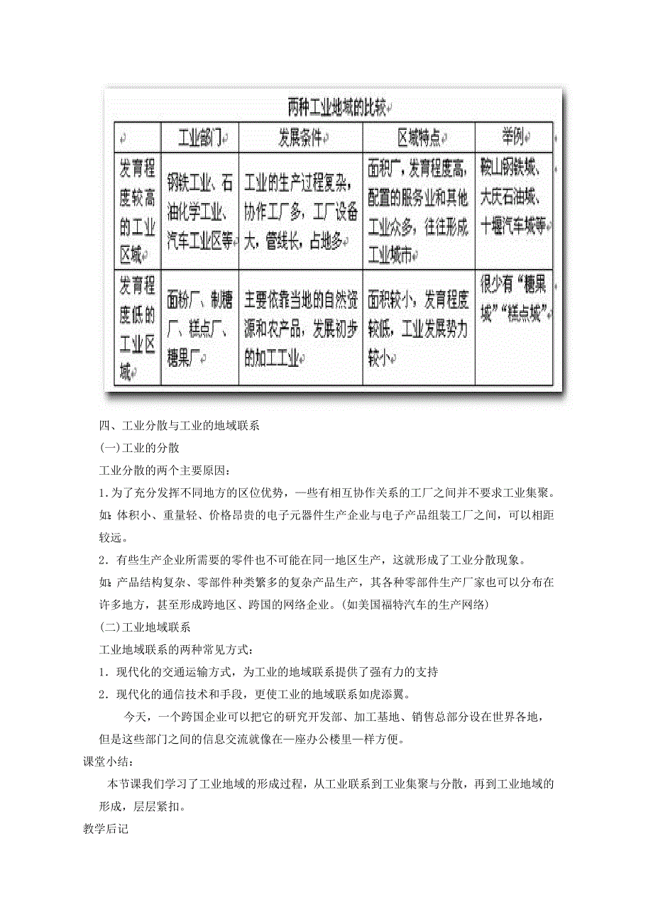 一师一优课2016-2017学年高一地理人教版必修2教学设计：4.2《工业地域的形成》6 WORD版含答案.doc_第3页