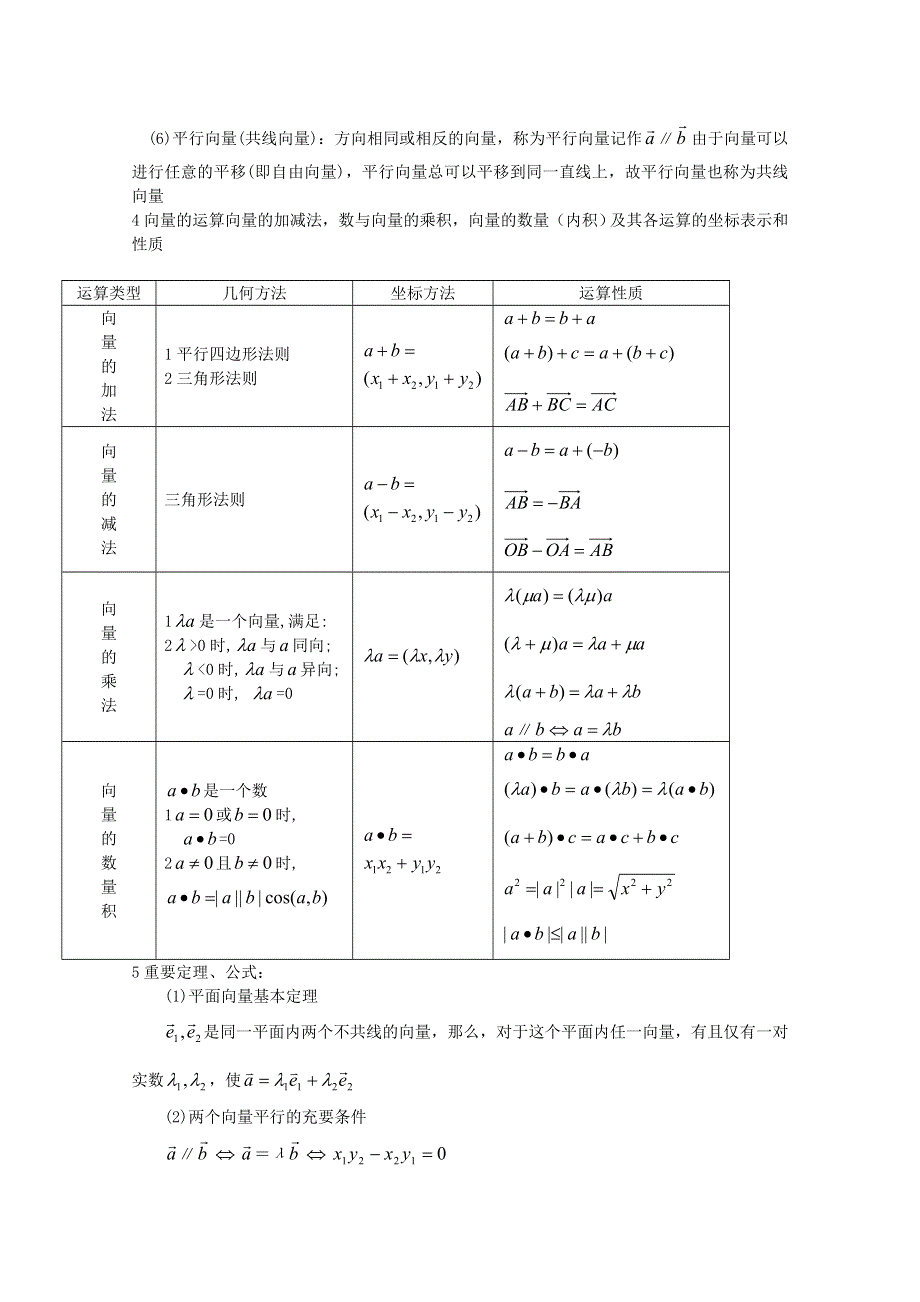 (新人教A)高三数学教案全集之向量小结与复习（1）.doc_第2页