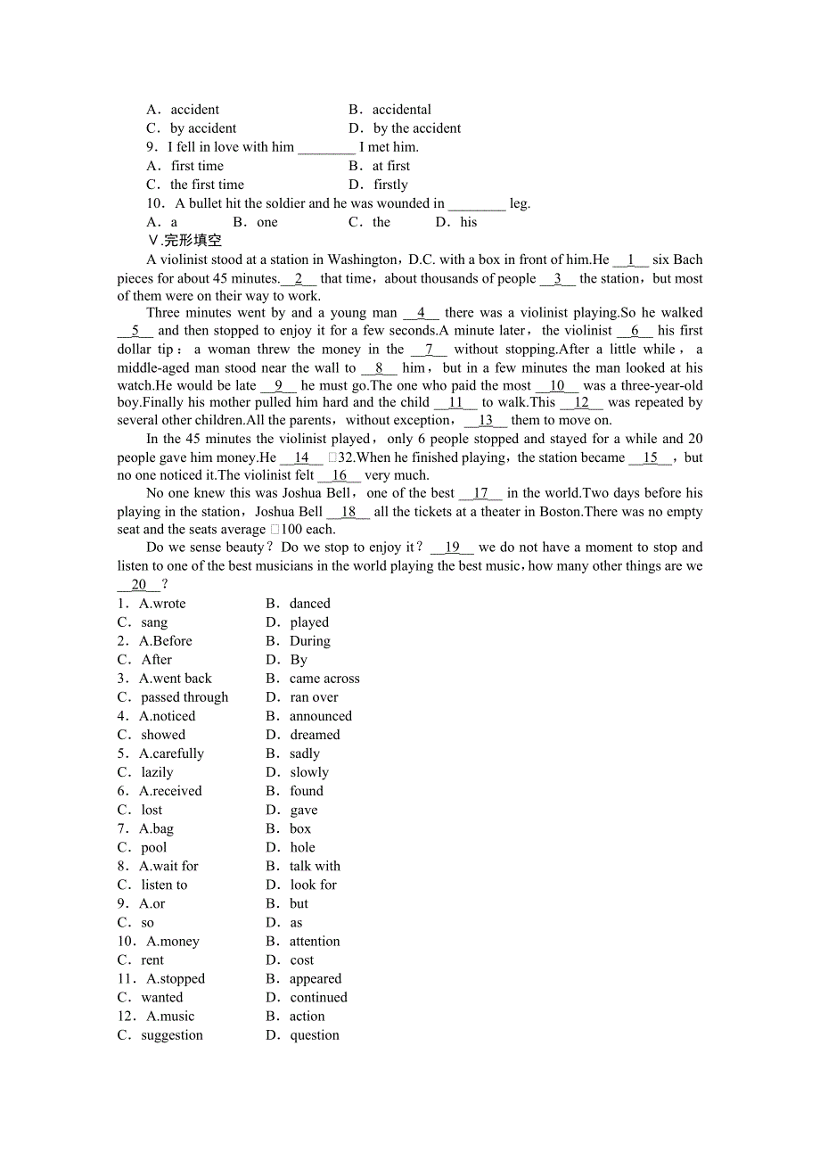 2014-2015学年高中英语（外研版必修4）课时作业：MODULE 3 PERIOD 3.docx_第2页