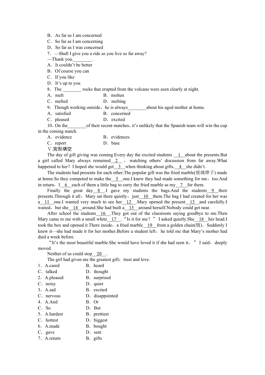 2014-2015学年高中英语（外研版必修三）课时作业：MODULE 4 PERIOD 3.docx_第2页