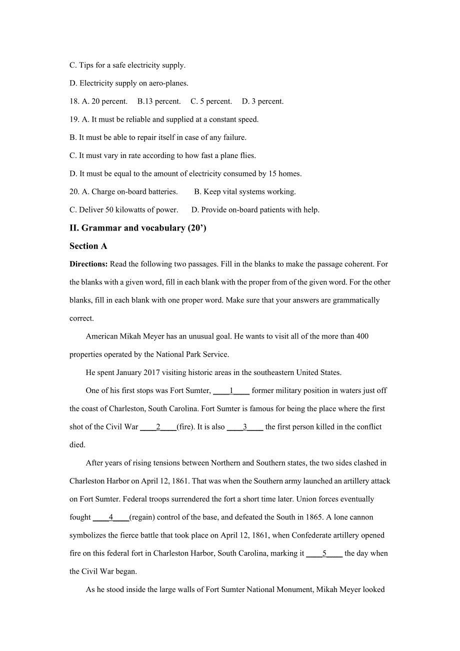 上海市七宝中学2020-2021学年高三上学期期中英语试题 WORD版含答案.doc_第3页