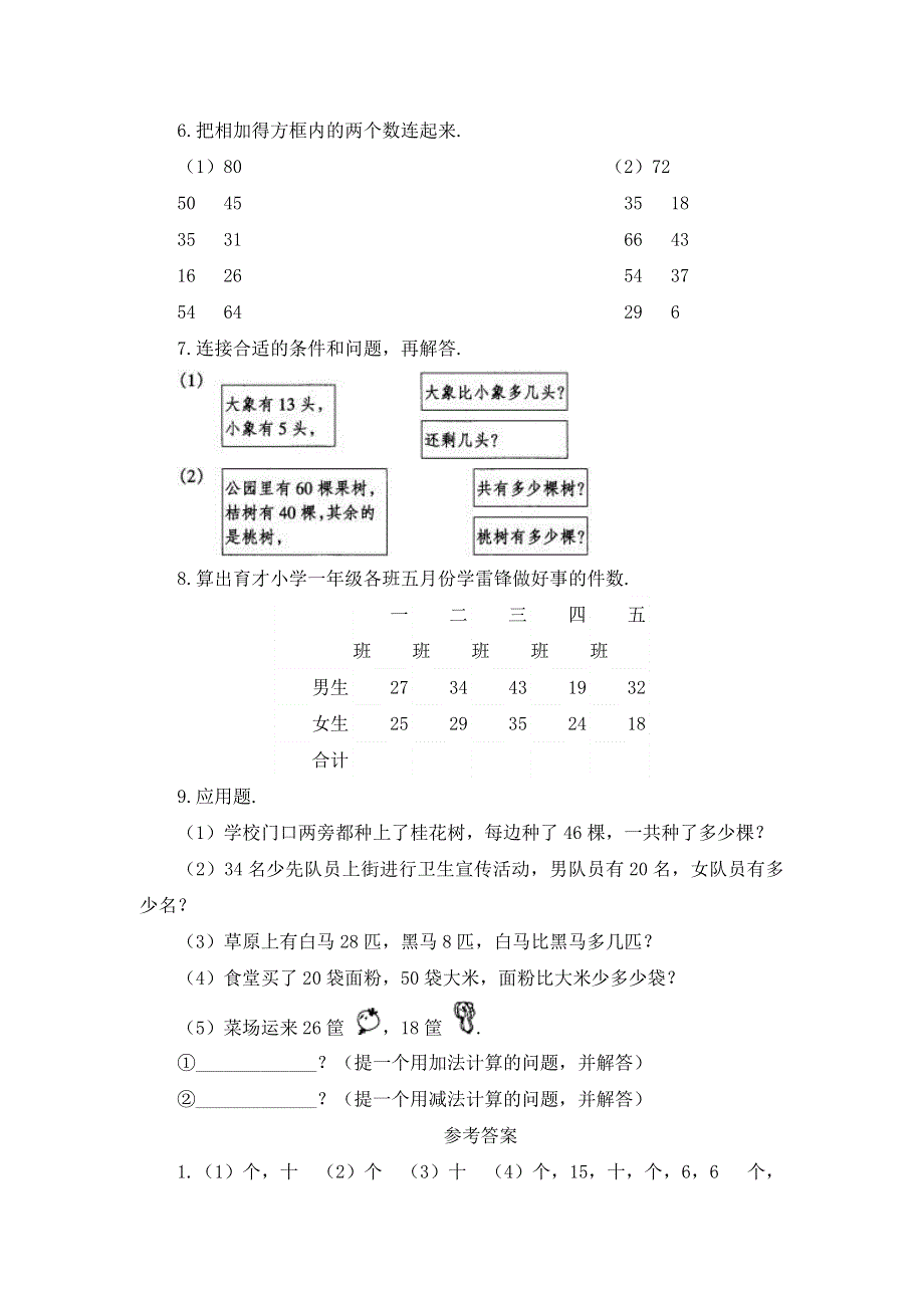 100以内的加法和减法(二)习题0 (2).doc_第2页