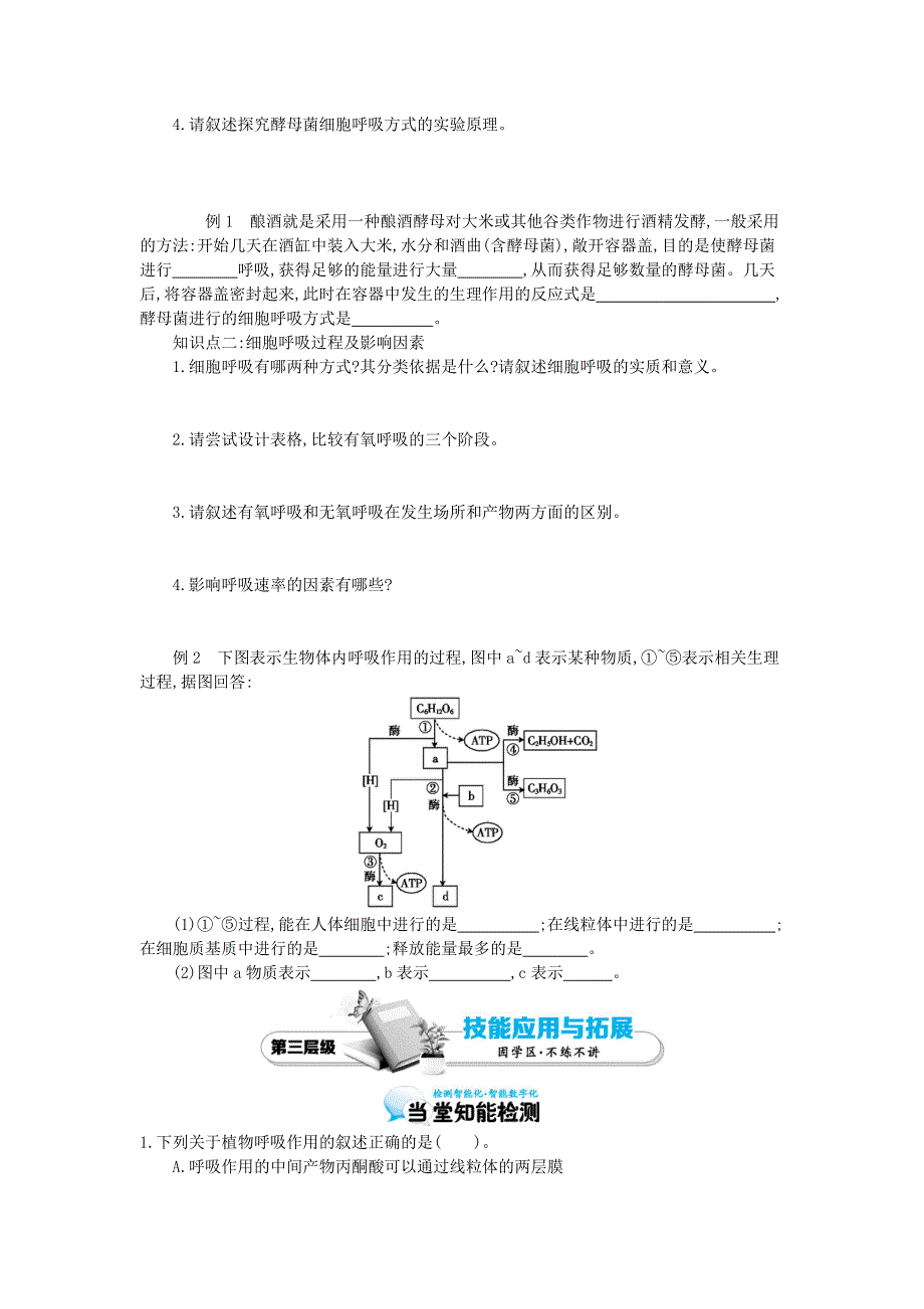 2015-2016学年高一人教版生物必修一导学案：第5章 第3节 ATP的主要来源——细胞呼吸2 .docx_第3页