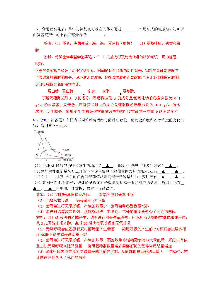 2013最新命题题库大全2009-2012年高考试题解析生物分项专题汇编 17 微生物及发酵工程.pdf_第3页