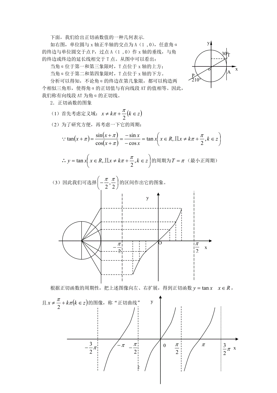 1.6《正切函数》教案（北师大版必修4）.doc_第2页