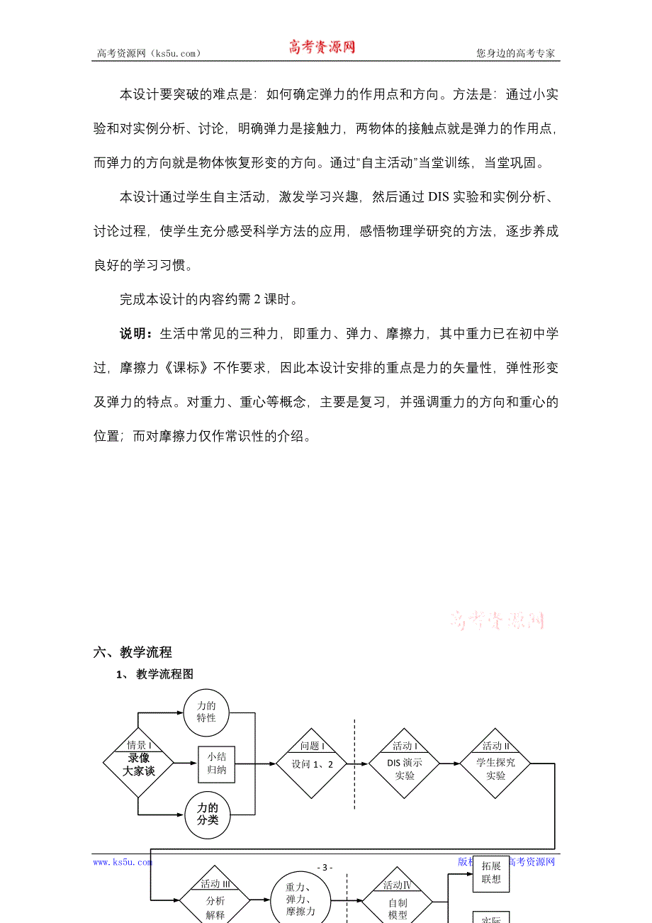 上海地区优秀物理教案：第二章 A 生活中常见的力.doc_第3页