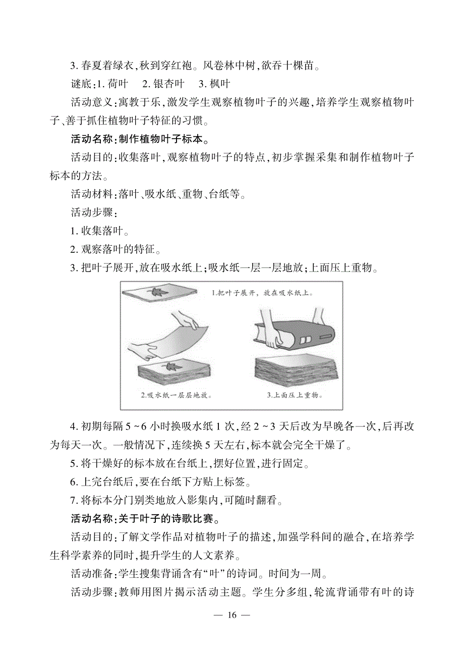 一年级科学上册 第一单元 植物 4 这是谁的叶同步作业（pdf无答案）（新版）教科版.pdf_第3页