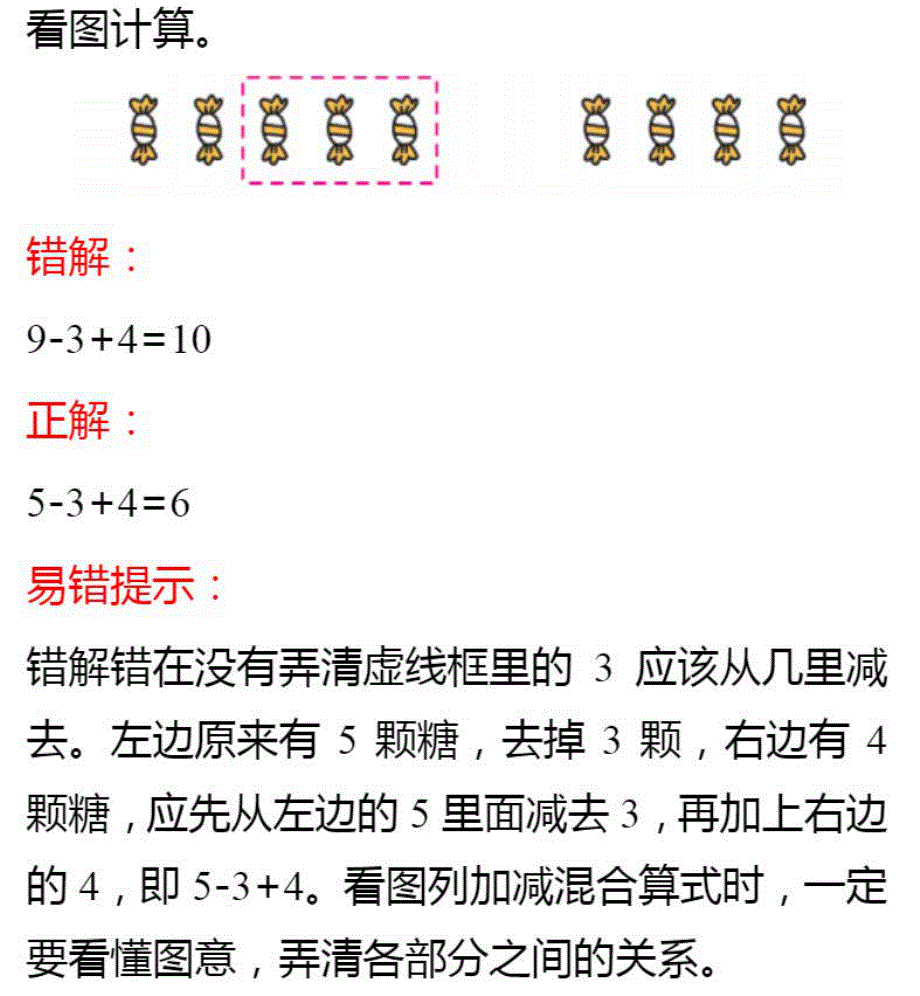 1年级人教数学上册第五单元易错知识点汇总.pdf_第3页