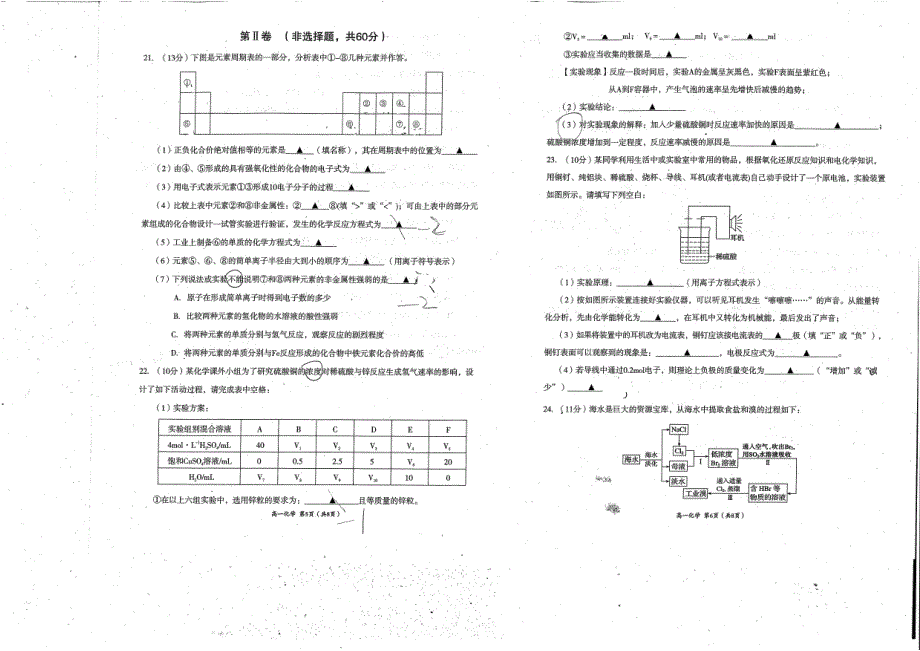 《发布》四川省成都市天府新区2019-2020学年高一下学期期末考试化学试题 PDF版缺答案.pdf_第3页